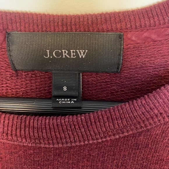 J. Crew Crewneck Sweater Maroon Color Size Small - Picture 4 of 8
